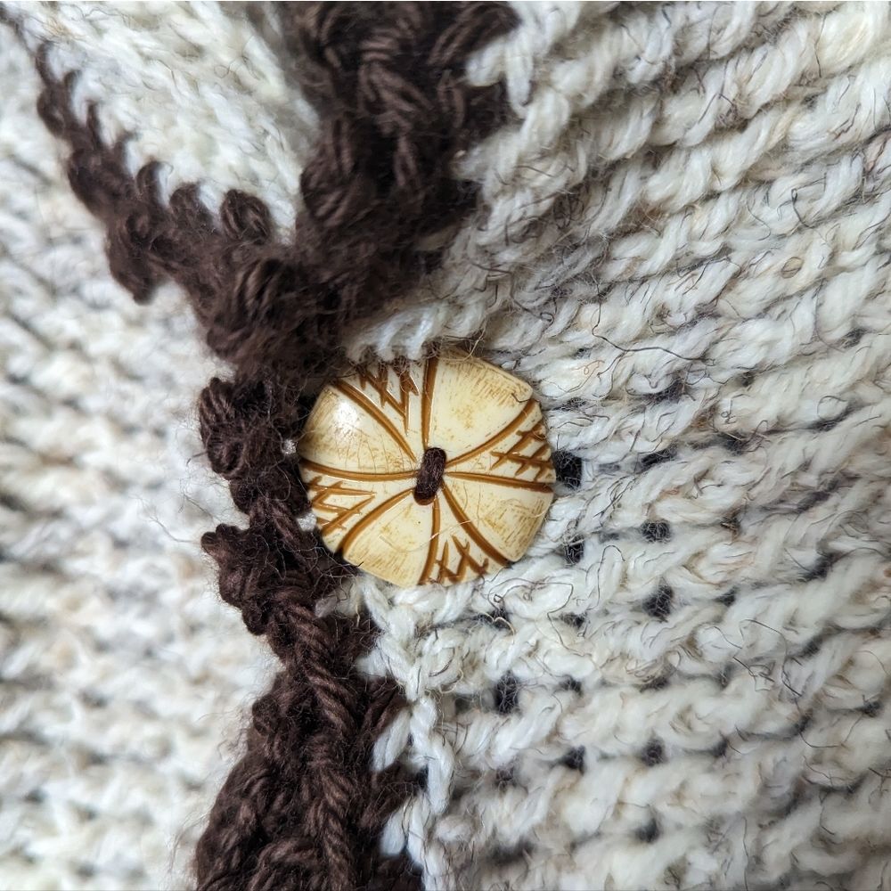 Granny Square Crochet Long Cardigan Sweater Coat Handmade - Picture 7 of 15